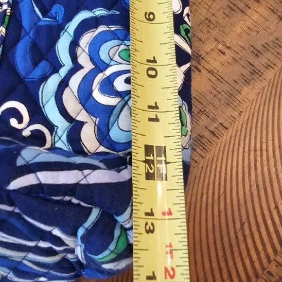 Authentic Vera Bradley Purse Tote Retired Pattern Mediterranean Blue - Picture 2 of 6